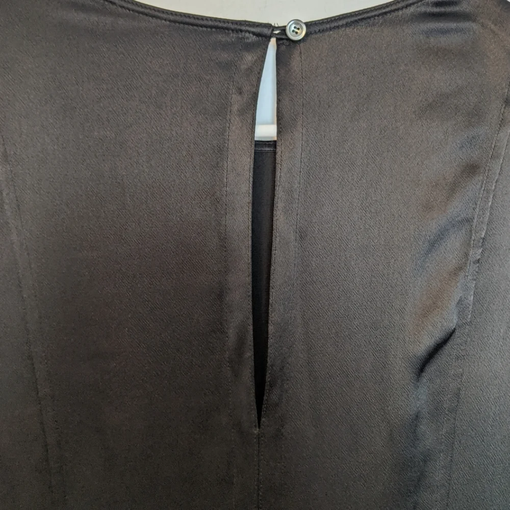 Calvin Klein LBD Bubble Sleeve Shift Dress Size 8